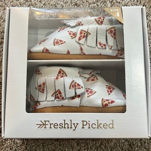 Freshly Picked Moccasin, Brand New In Box, Size 4, Pizza “Home Slice”